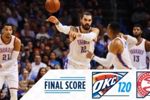  库里三分绝杀雷霆迎五连胜  